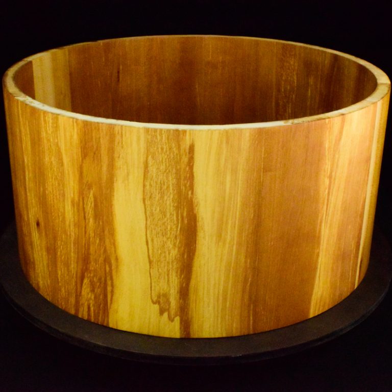 snare drum shell made from ALder wood staves