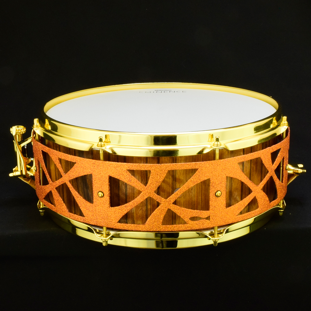 Offram frake over ash stave shell free-floatinf snare