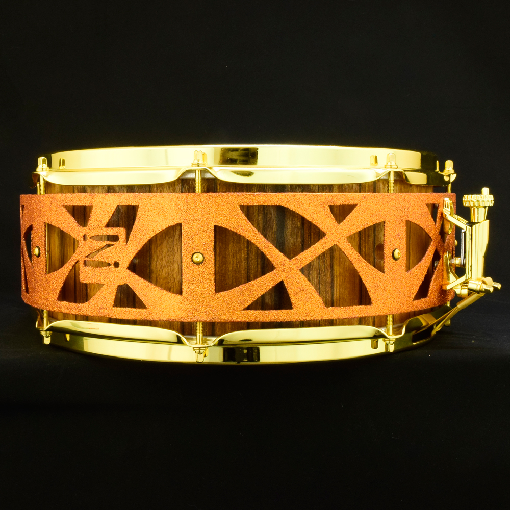 Offram frake over ash stave shell free-floatinf snare