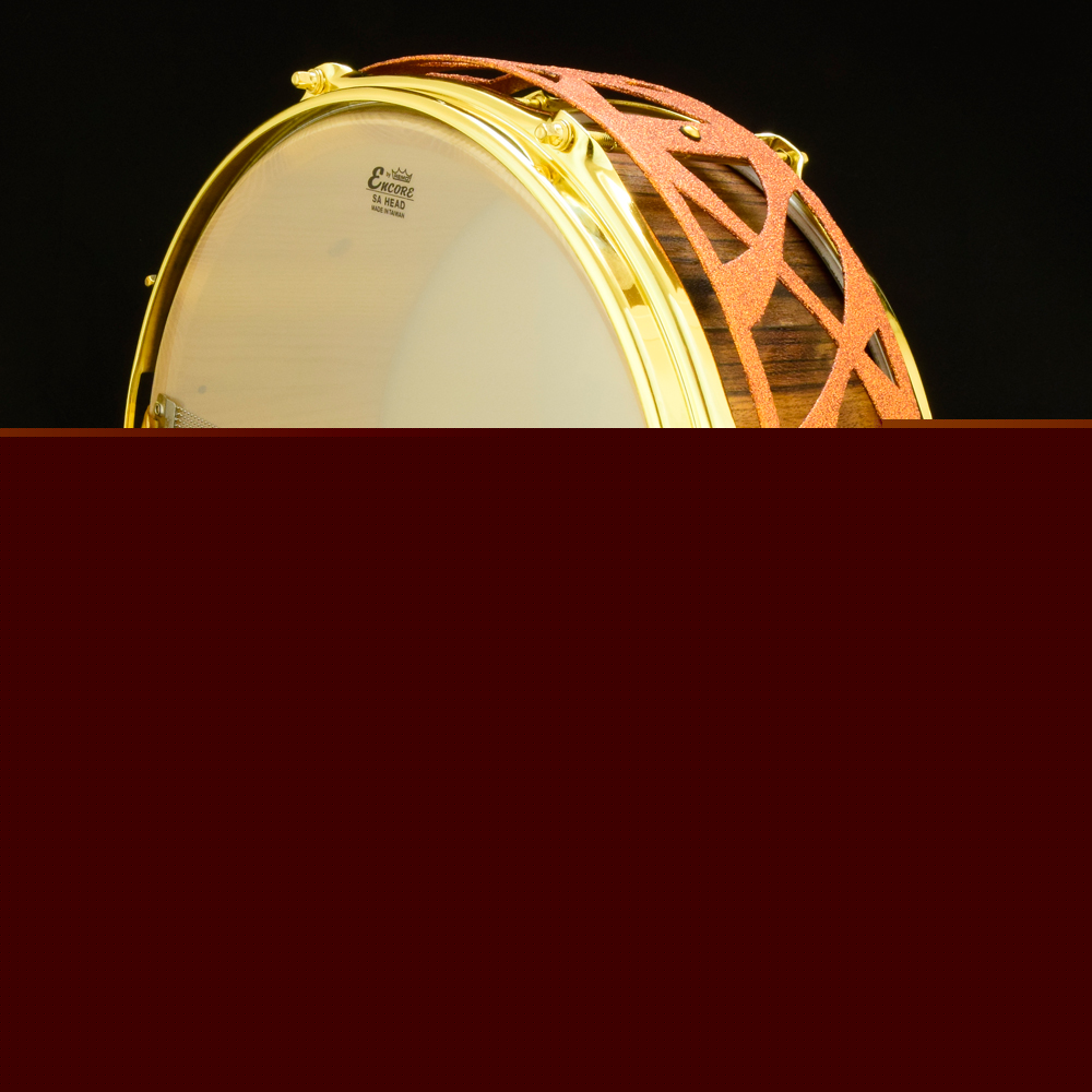 Offram frake over ash stave shell free-floatinf snare