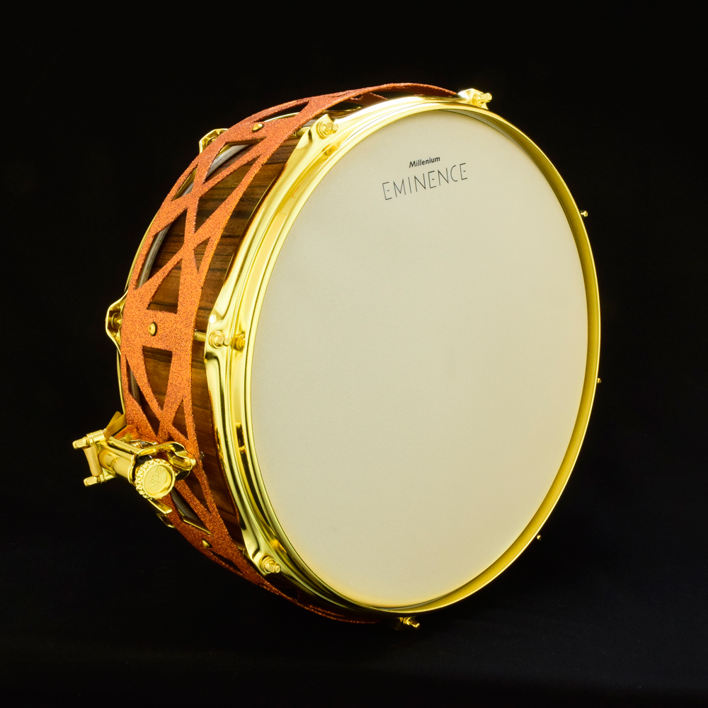 Offram frake over ash stave shell free-floatinf snare