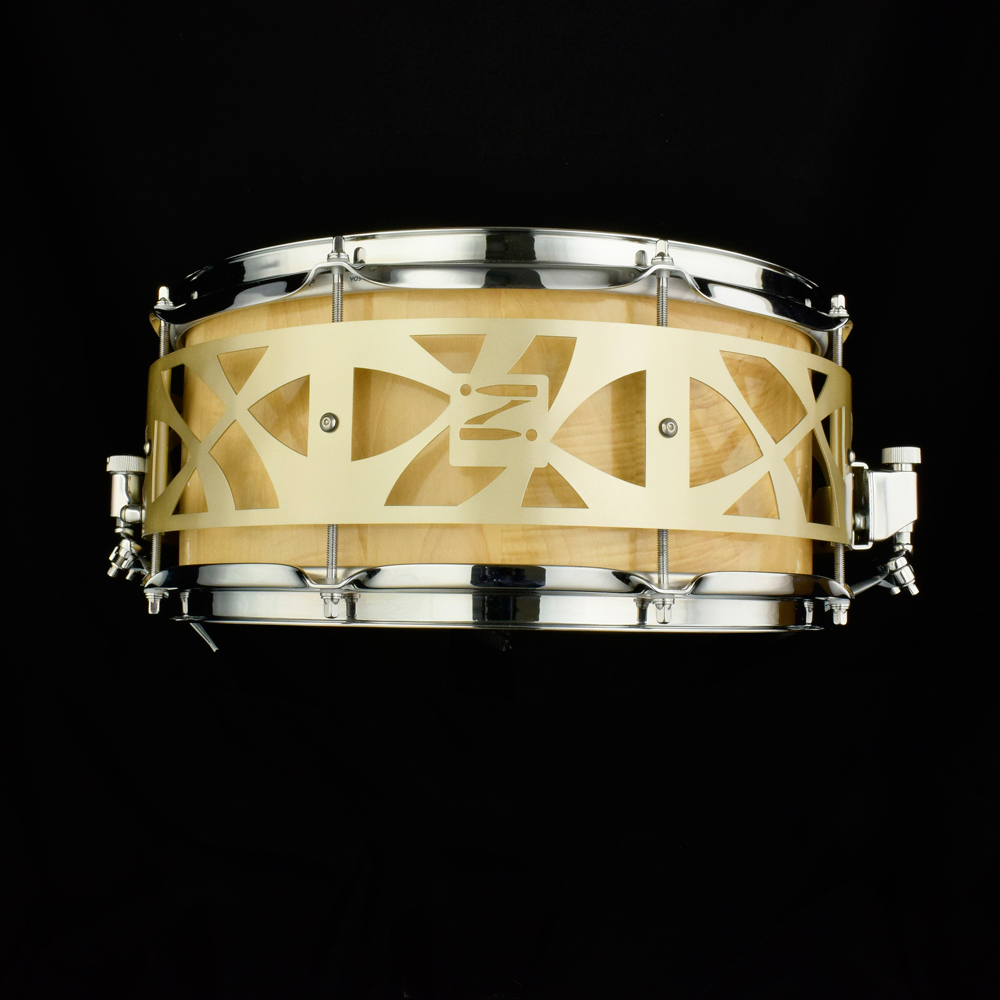 Maple snare drum stave-shell