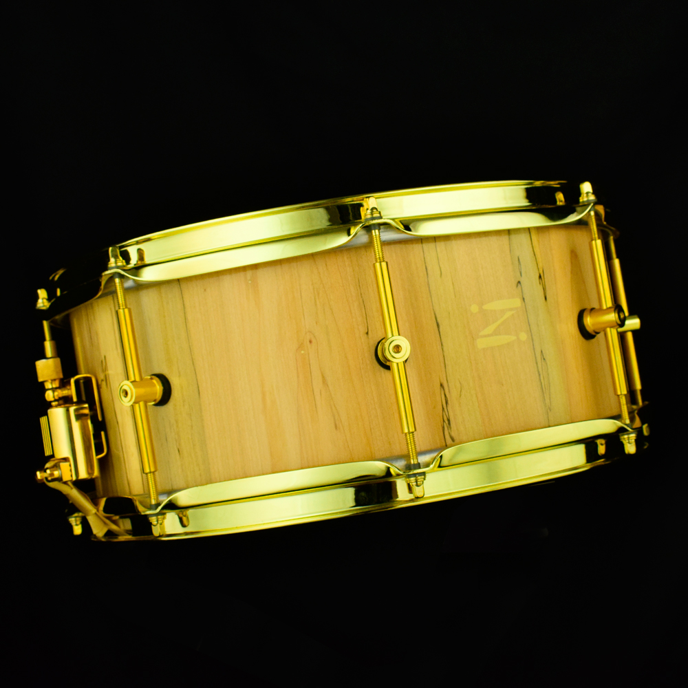Maple snare drum stave-shell