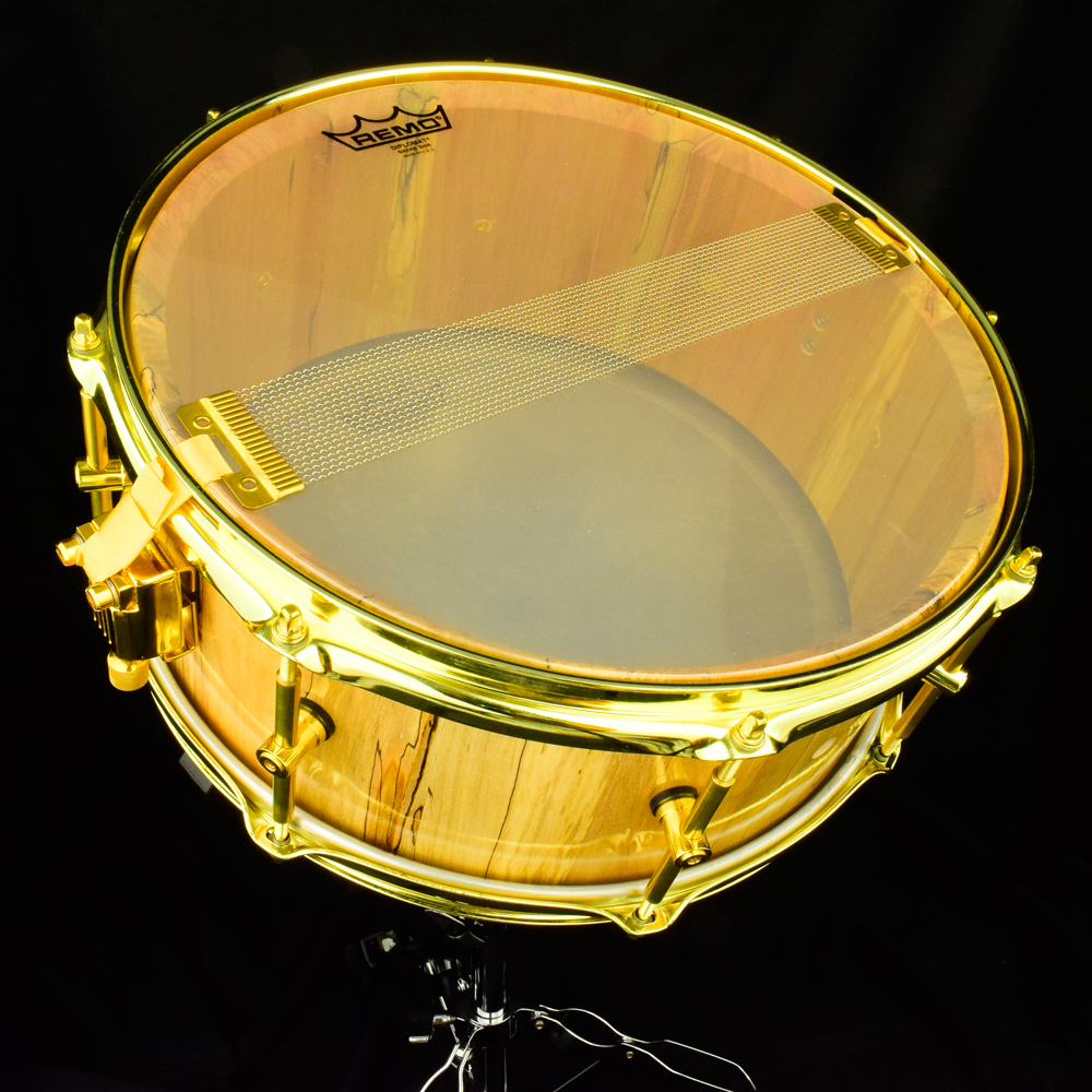 Maple snare drum stave-shell