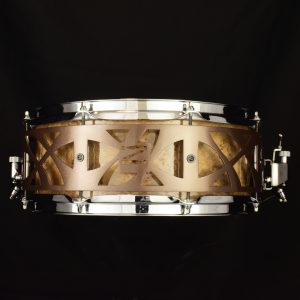 free-floating snare drums Burl Oak stave-shell