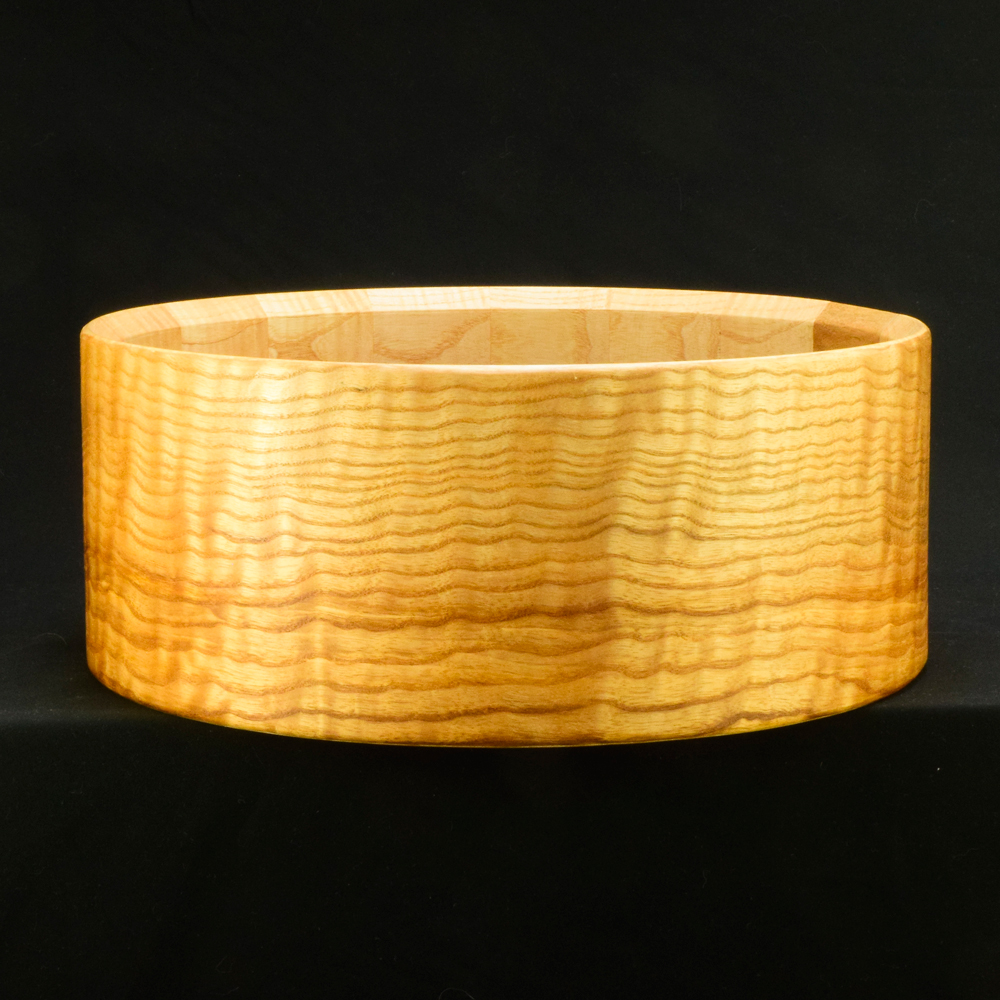 Ash stave shell with real wood veneer