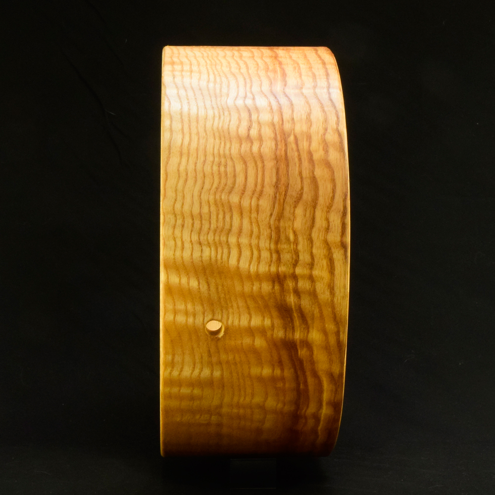 Ash stave shell with real wood veneer