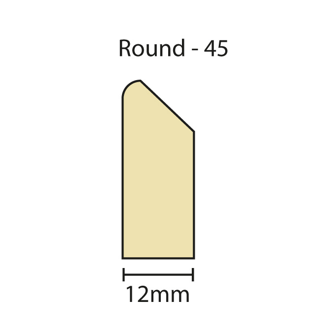 Bearing edge round - 45