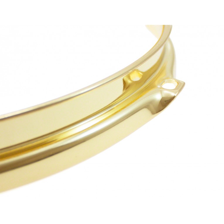 14" 8 Holes Brass 3.0mm Super Triple Flange Drum Hoop - Image 2