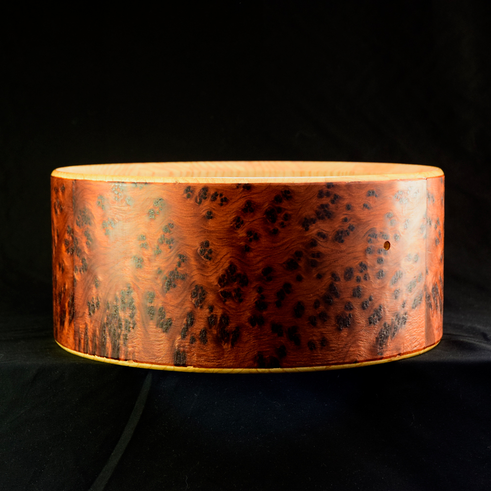 Thuja burl veneer over Ash stave shell - Image 2