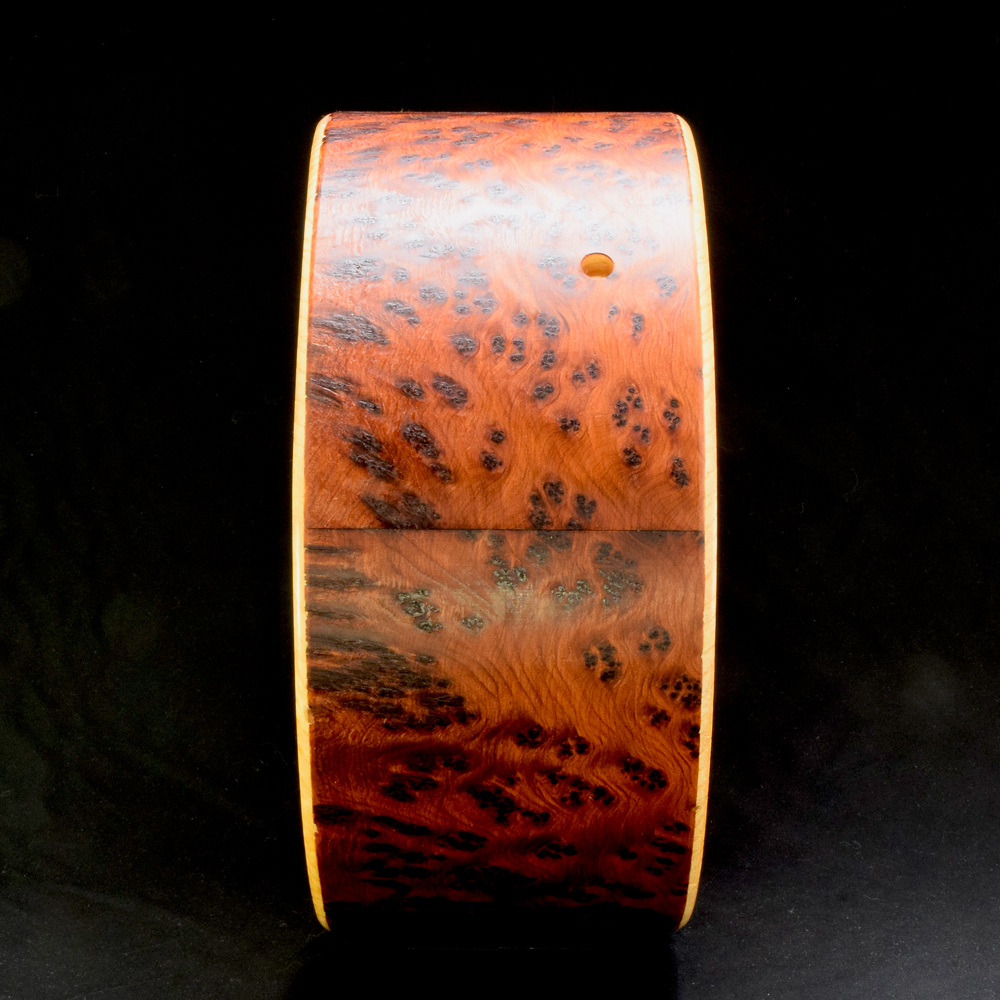 Thuja burl veneer over Ash stave shell - Image 6