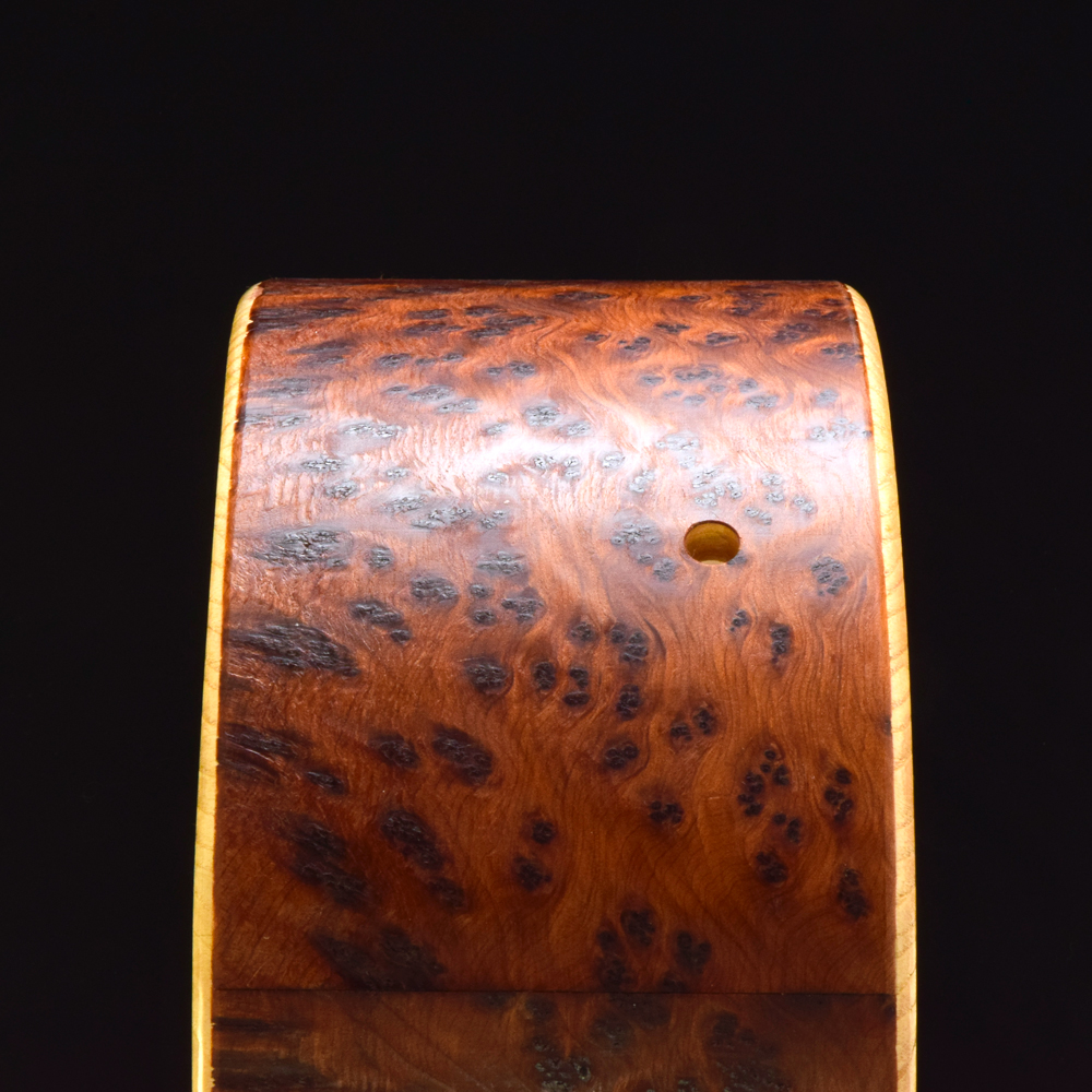 Thuja burl veneer over Ash stave shell - Image 7
