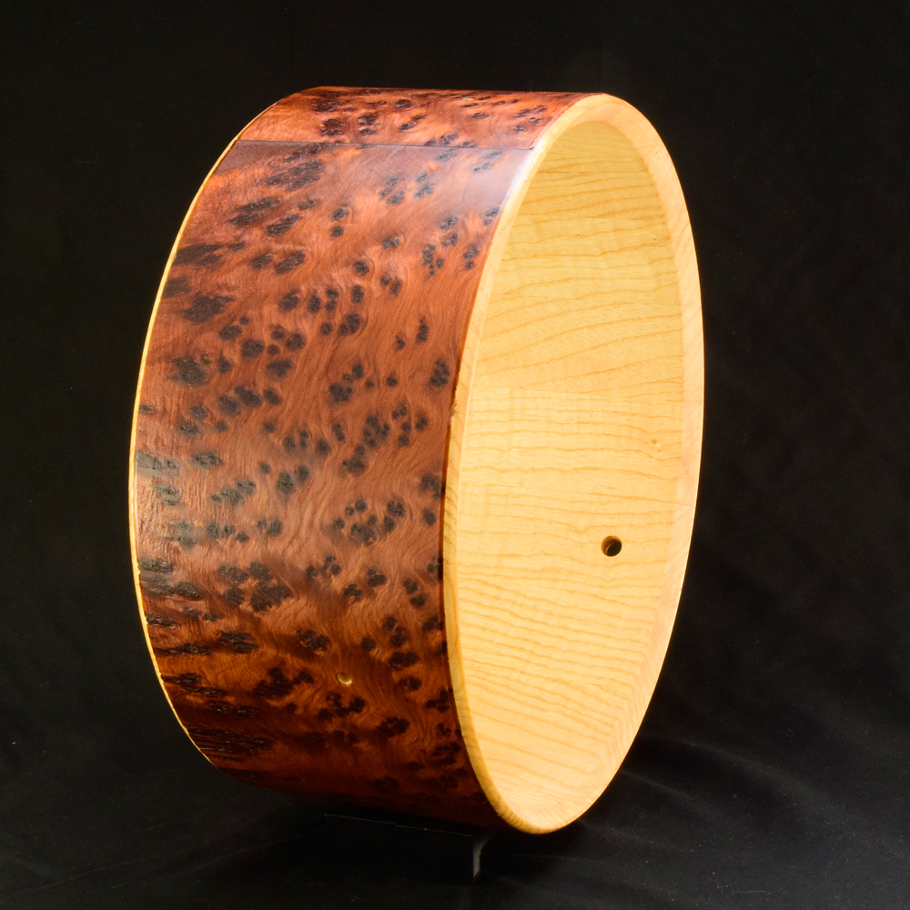 Thuja burl veneer over Ash stave shell - Image 10