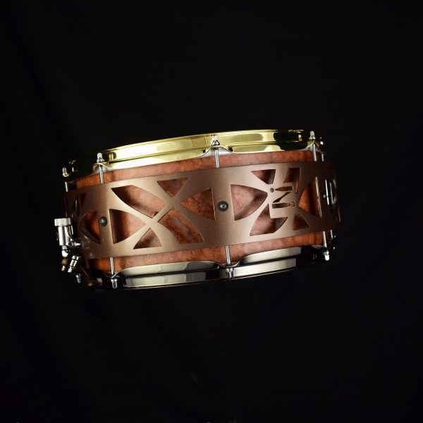 Ash, Golden Madrone veneer, mettalic gold 14"x6.5" - Image 5