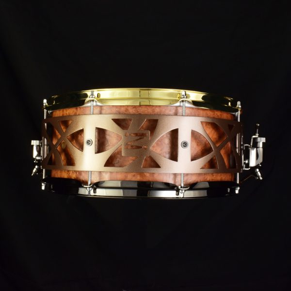 Ash, Golden Madrone veneer, mettalic gold 14"x6.5"