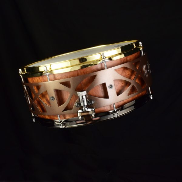 Ash, Golden Madrone veneer, mettalic gold 14"x6.5" - Image 4