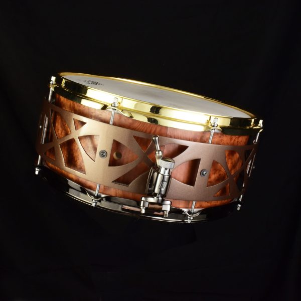 Ash, Golden Madrone veneer, mettalic gold 14"x6.5" - Image 3