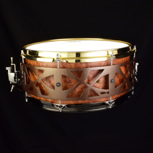 Ash, Golden Madrone veneer, mettalic gold 14"x6.5" - Image 2