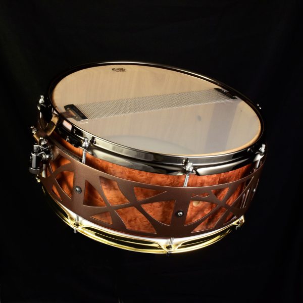 Ash, Golden Madrone veneer, mettalic gold 14"x6.5" - Image 6