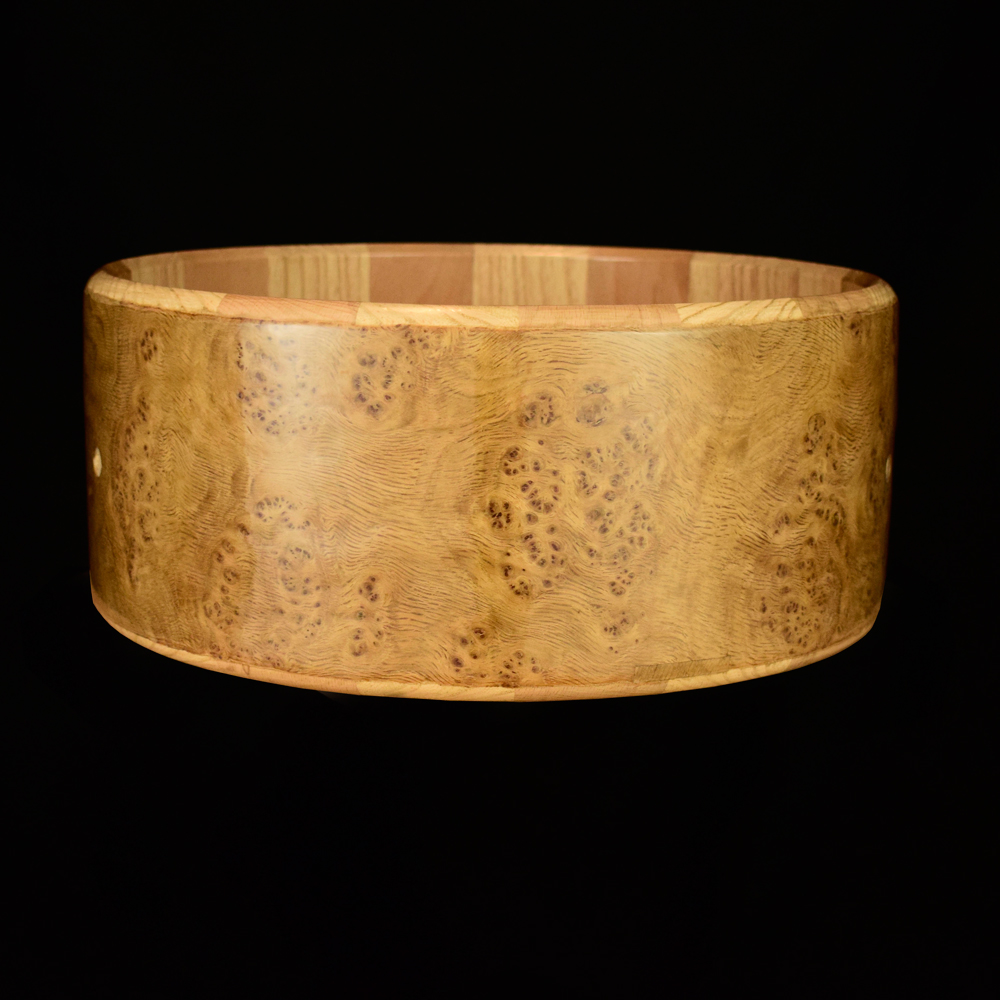 Snare 14x5.5inch, Burl Oak over Beech, Ash, and Sapele - Image 2