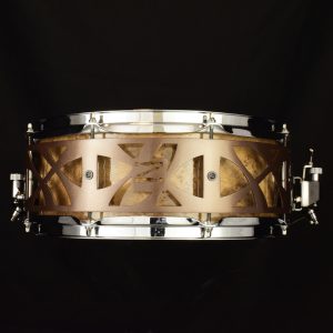 Burl veneer over beech, Ash, and Sapele snare