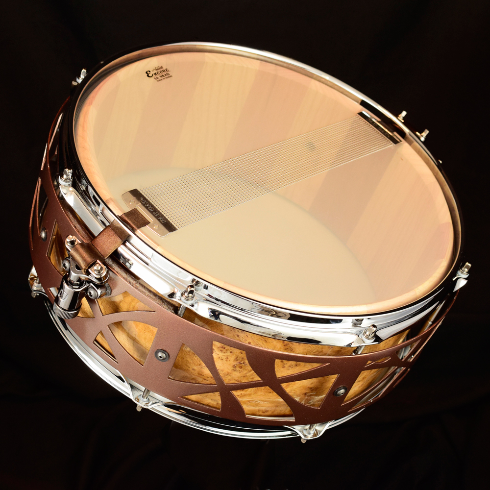 Snare 14x5.5inch, Burl Oak over Beech, Ash, and Sapele - Image 6