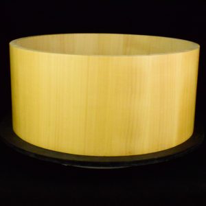 Maple stave shell for snare drum